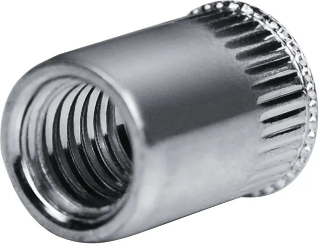 Goebel Blindnietmuttern M5 aus Aluminium in Silber, 6,9 x 11,5 mm, Senkkopf Offen - Bild 1