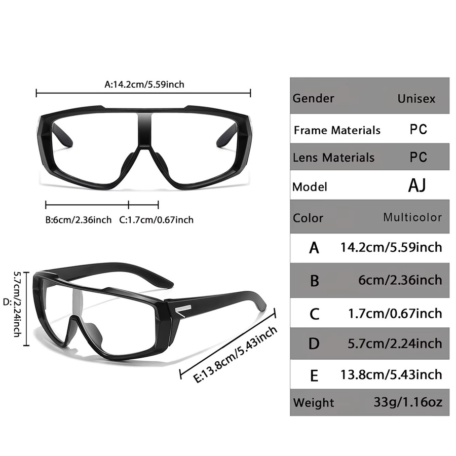 LOISRUBY Sportsonnenbrille, Vollrand, Unisex, Kunststoff - Bild 2