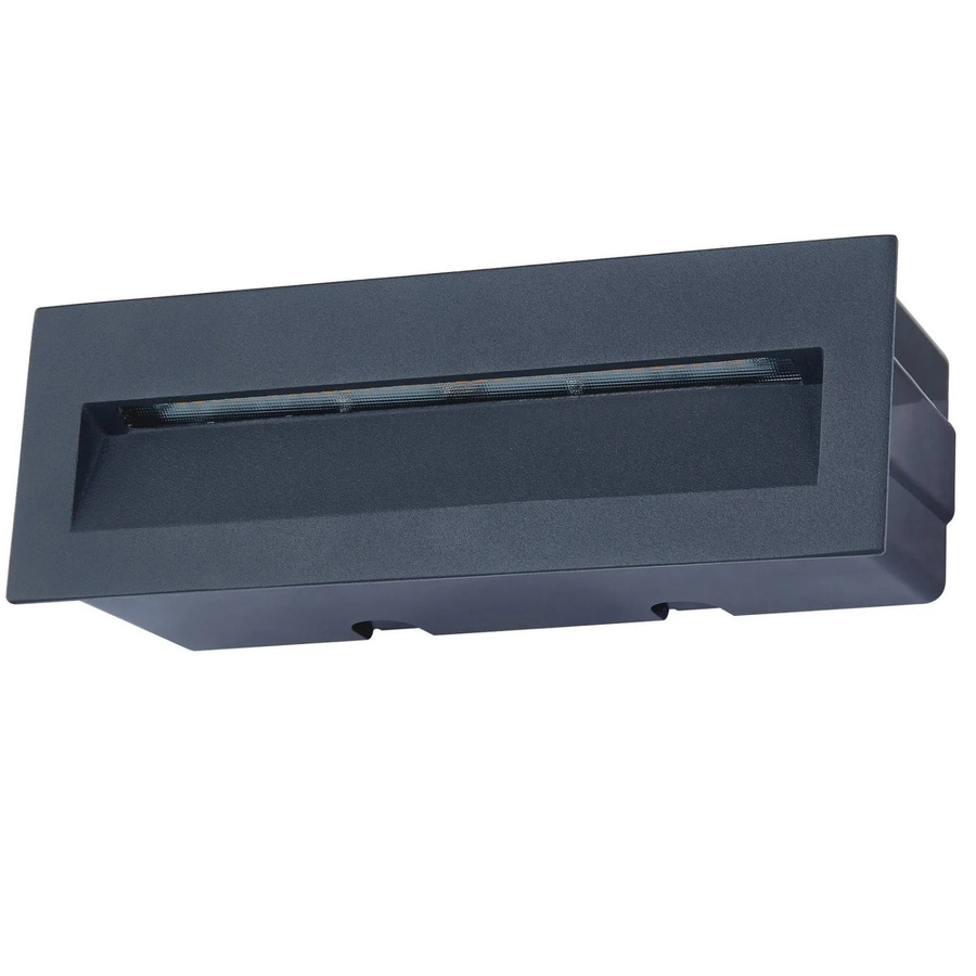 Lucande LED Außenwandleuchte Loya Modern in Schwarz aus Aluminium, IP54 spritzwassergeschützt - Bild 2