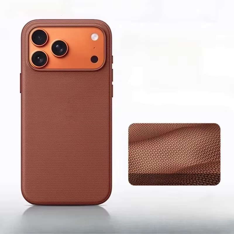 TechWoven Cover Magnetische kabellose Lade-Handyhülle für iPhone 17 16 15 14 13 Pro Max in Schwarz und Braun - Bild 2