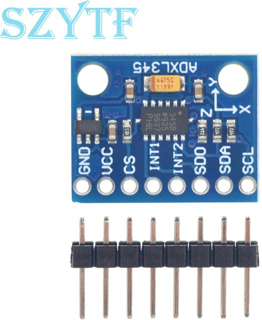 SZYTF GY-291 ADXL345 Digitales Dreiachsiges Beschleunigungs- und Neigungssensor Modul in Blau mit IIC und SPI Schnittstellen - Bild 1