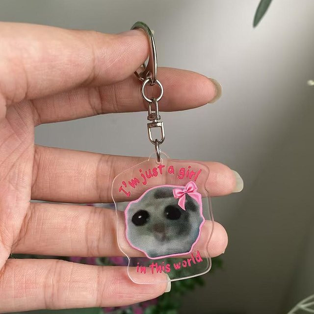 Rd lala Taschenanhänger Hamster Geige, grau, Damen - Bild 1