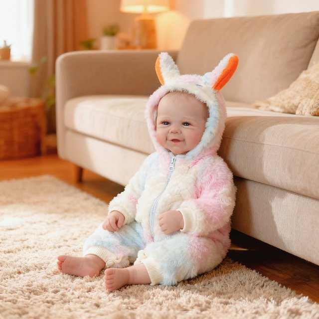 NPK Vivienne Ganzkörper-Mädchen-Reborn-Puppe, 19 Zoll, lebensechtes Baby - Bild 1