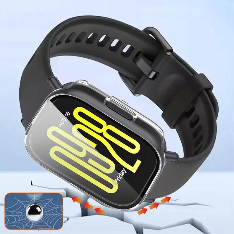 CAOWTAN Schutzhülle für Xiaomi Redmi Watch 5 Lite, Silikon, Weiß, Unisex - Bild 3