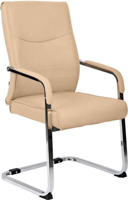 CLP Esszimmerstuhl Hobart ergonomischer Freischwinger mit Armlehnen und Metallgestell in modernem Design - Bild 1