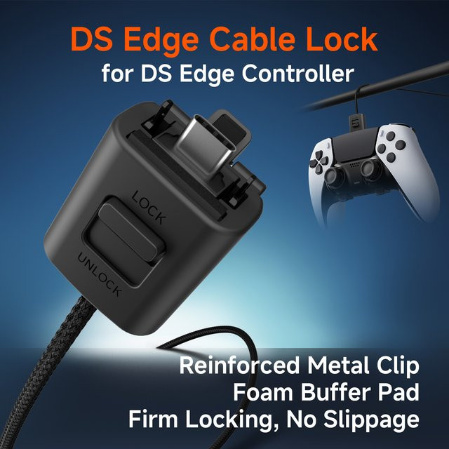 KD.FLY Datenkabel-Sperrverschluss für PS5 Elite Controller in Schwarz - Bild 1