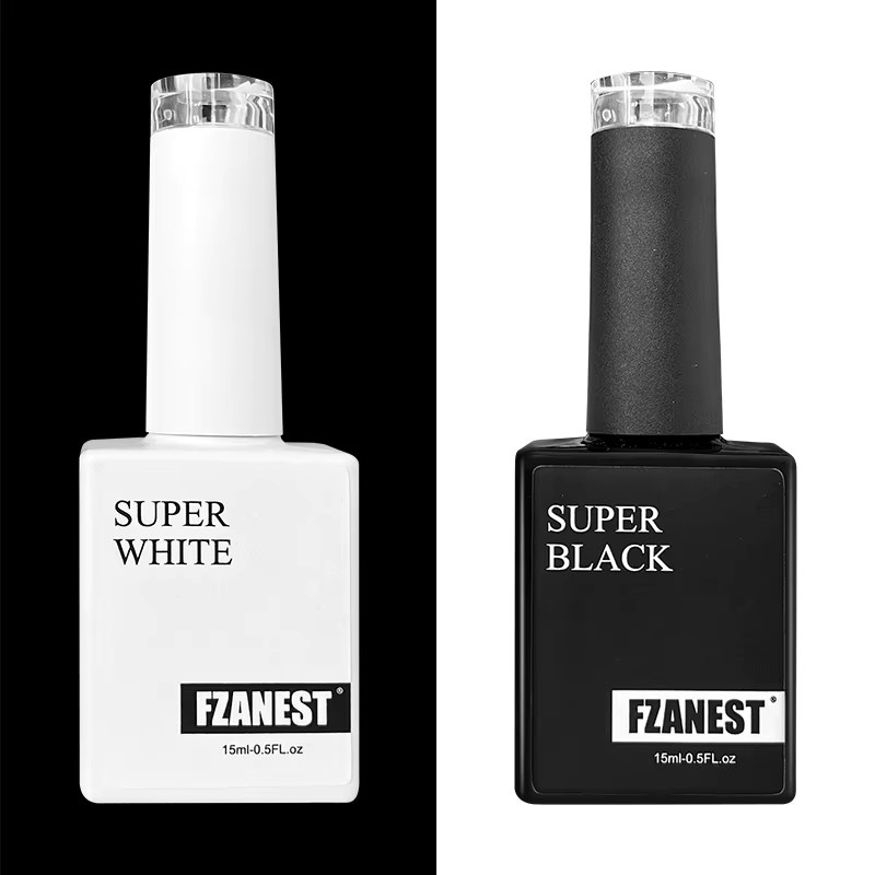 FZANEST Gel-Nagellack, Super White, 15 ml, Glänzend - Bild 2