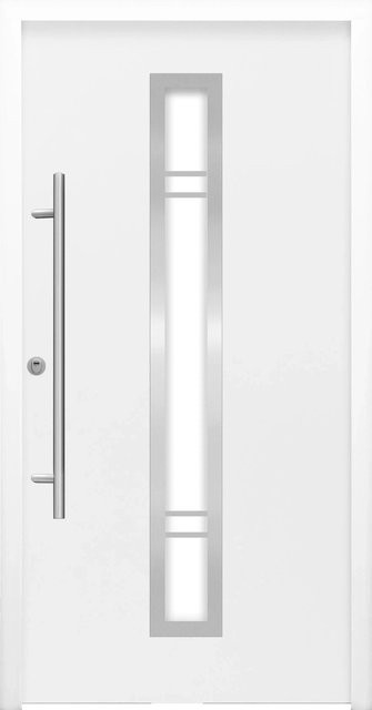 Sicherheits-Haustür Splendoor ThermoSpace Prime Palermo RC2 in Weiß mit Glaseinsatz, Anschlag Links, B/H: 110 x 210 cm - Bild 1