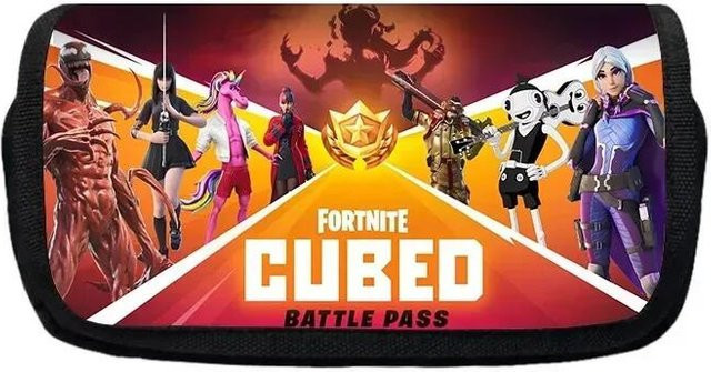 Yiran Multifunktionales Fortnite Federmäppchen für Kinder in Multicolour mit großer Kapazität und Doppellage, B/H/T: 21,0 x 7,5 x 21,0 cm - Bild 1