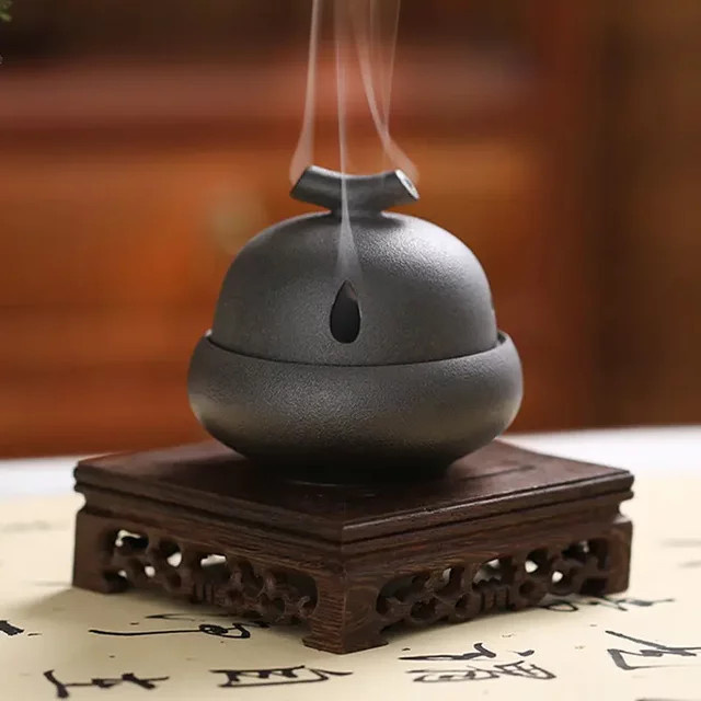 Vintage Weihrauchbrenner aus Keramik im antiken Design für Teezeremonien und Buddha-Anbetung - Bild 1