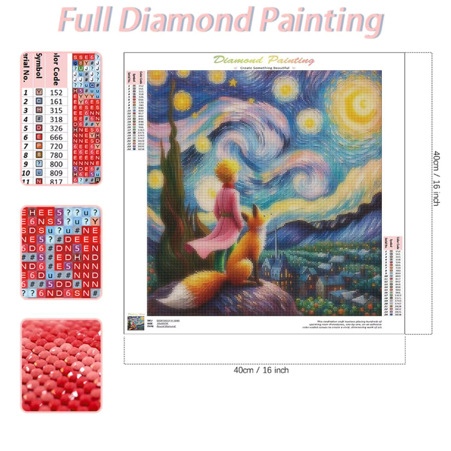 RUOPOTY Diamant-Malerei Landschaft DIY-Diamant-Mosaik Set in Bunt für Erwachsene - Bild 2