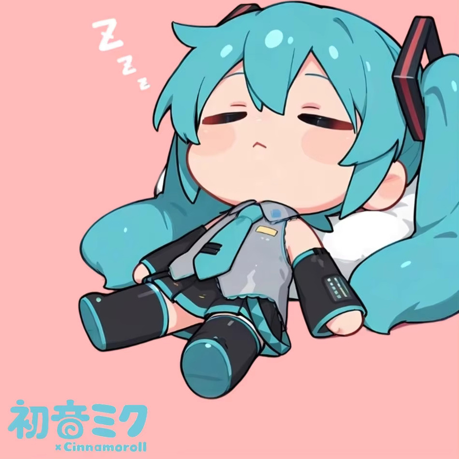 Bandai Anime Figur Schlafende Hatsune Miku aus PVC als Sammlerstück für deinen Schreibtisch - Bild 2