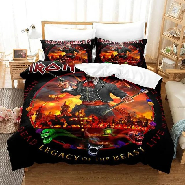 JMG Household Supplies Anime Heavy Metal Bettwäsche-Set aus Mikrofaser, Mehrfarbig, B/H: 135 x 200 cm - Bild 1