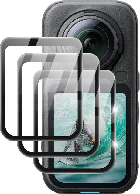 ONM Displayschutzfolie aus 9H gehärtetem Glas für Insta360 X6, transparent und kratzfest - Bild 1
