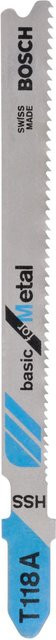 Bosch Stichsägeblatt T 118 A Basic for Metal aus HSS in Silber, 3er-Pack - Bild 2