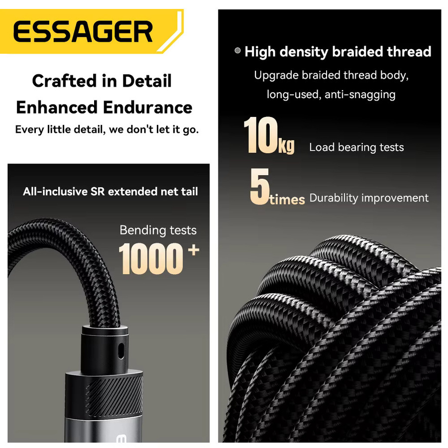 Essager USB Typ C auf 3,5 mm Klinke Audio-Adapter OTG für Kopfhörer und Aux-Verbindung - Bild 5