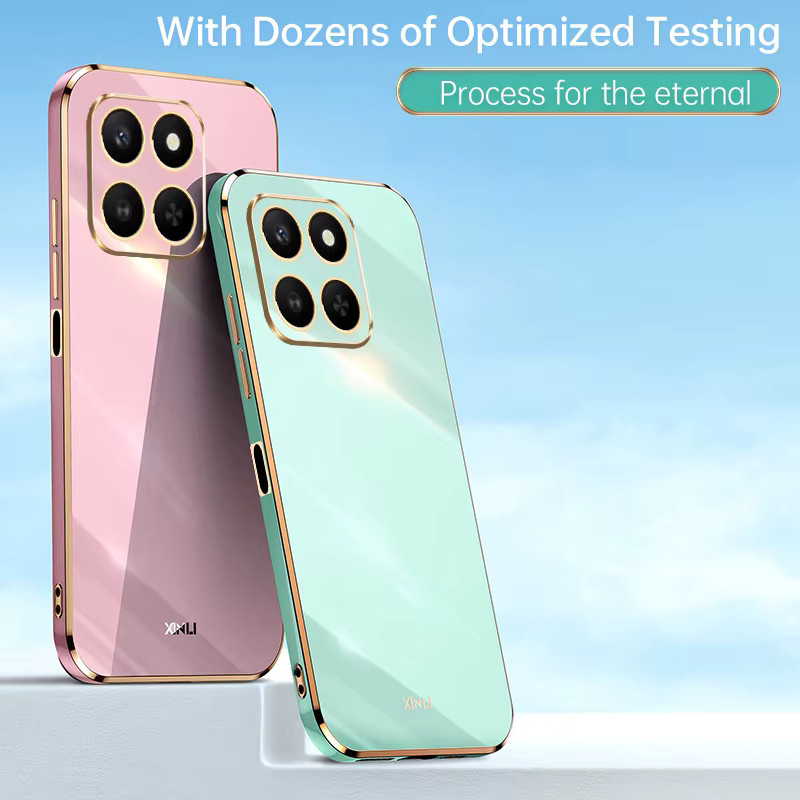 Honor 400 Smart 5G 2025 Hülle LGN-NX1 in Purple mit 6D galvanisiertem Silikon-Bumper und stoßfester TPU-Rückseite - Bild 1