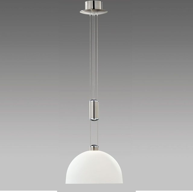 B+M Leuchten Moon II LED-Pendelleuchte in Silber mit warmweißem Licht (2700K) - Bild 1
