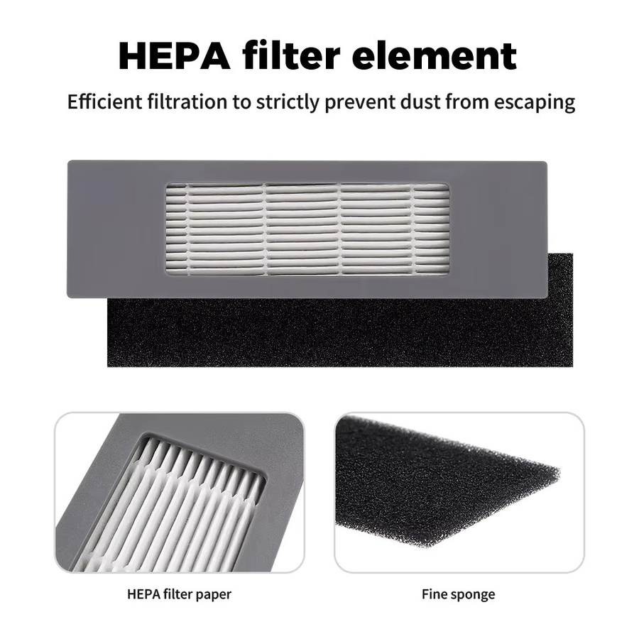 Ecovacs Filterteile für Deebot OZMO 920 950 T5 T8 T9 T8 AIVI MAX N5 N8 N8 Pro DJ65 DX55 T5 MAX Roboter-Staubsauger-Zubehör - Bild 5