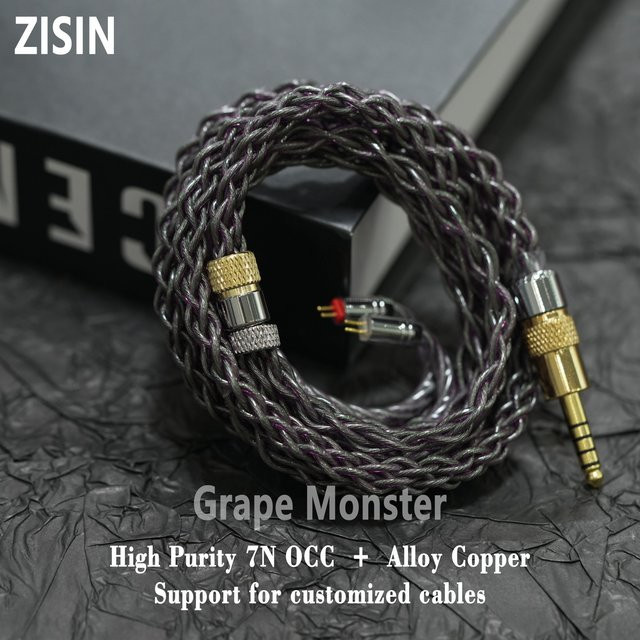 ZiSin 03 Upgrade Line 8-Core 4.4 Balanced Interface MMCX IE900 0.78 2-Pin Kabel für Moondrop Tangzu - Bild 1