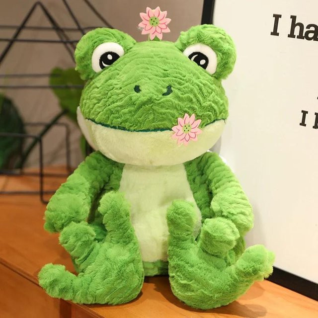 Binchi Keji Travel Grüner Frosch Plüschtier, 25cm, ab 14 Jahren - Bild 1