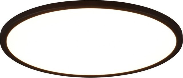 Reality LED-Deckenleuchte Aureo in Schwarz Matt aus Kunststoff, Höhe: 2,5 cm, Durchmesser: 40 cm - Bild 1