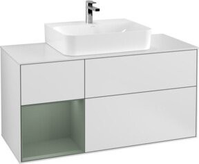 V&B Waschtischunterschrank Finion in Weiß lackiert, Breite: 120 cm, Tiefe: 50,1 cm, Höhe: 50,1 cm - Bild 1