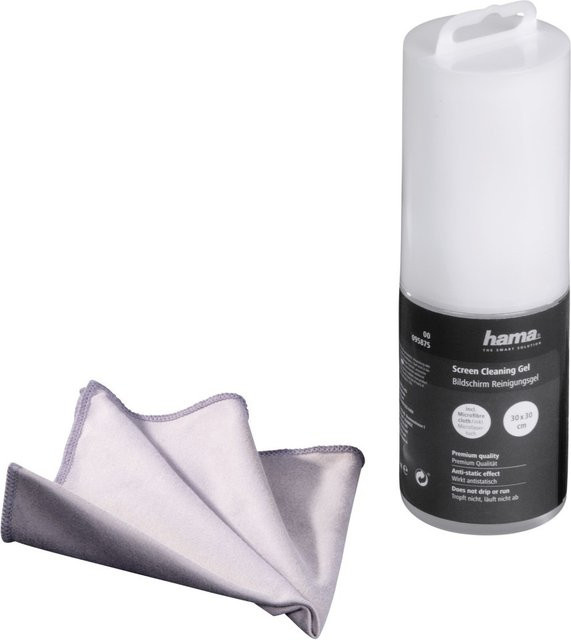 Hama Bildschirm-Reinigungsgel in Grau mit Reinigungstuch, 300 ml - Bild 1