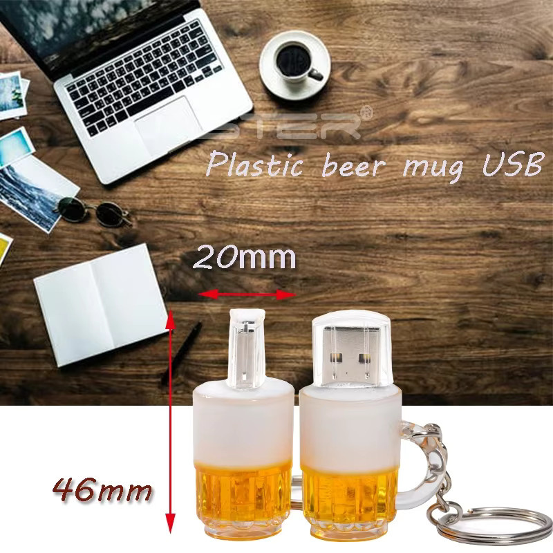 JASTER USB-Flash-Laufwerk im Bierbecher-Design mit 128 GB Speicherplatz - Bild 3