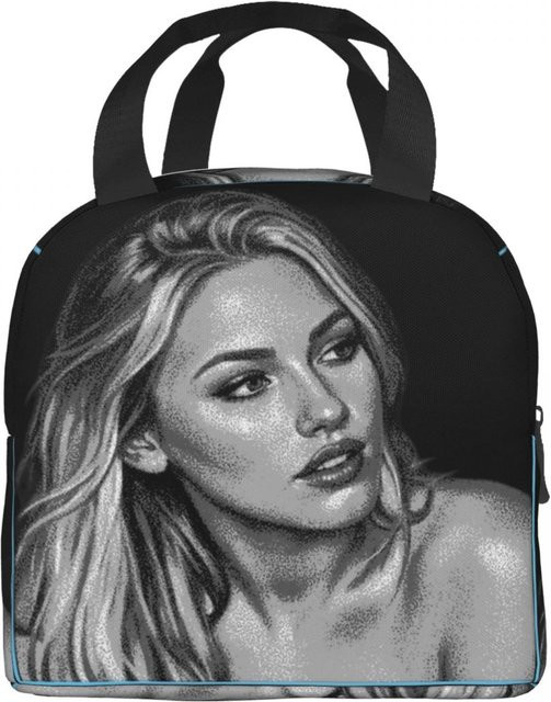 Isolierte Lunchtasche Freya Skye Singer von Fancy Style Studio in Schwarz als thermische Bento-Box für die Schule - Bild 1