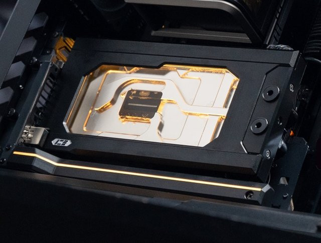 IceManCooler Glas-Wasserblock für ASUS ROG Astral Geforce RTX 5090D und 5090 Grafikkartenkühler mit Rückplatte, transparent/schwarz - Bild 1