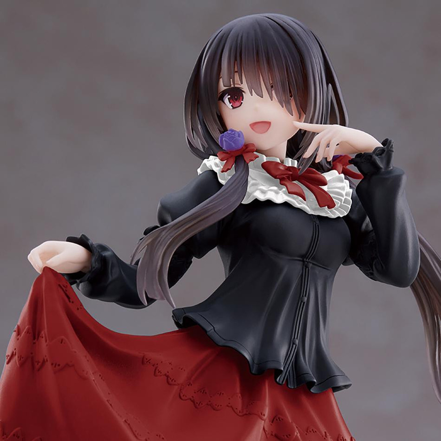Yiran toy 1 Date A Live Tokisaki Kurumi Anime Modell Mädchen PVC Rotes Kleid - Bild 2