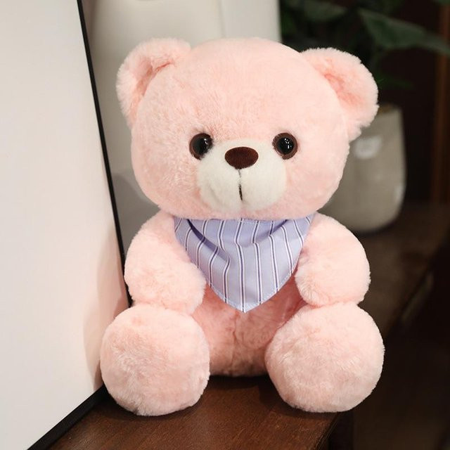 Teddybär-Plüschtier, rosa, 25cm - Bild 1