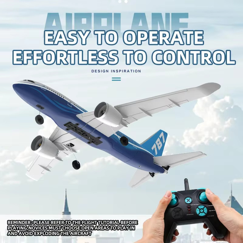 JIKEFUN 787 Modell RC Flugzeug, ferngesteuerter Gleiter, Schaumstoff, ab 14 Jahren - Bild 3