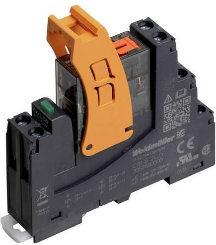 Weidmüller CRIKIT S 24VAC Koppelrelais 24 V/AC 8A mit 2 Wechslern, Schwarz, 10 Stück - Bild 1