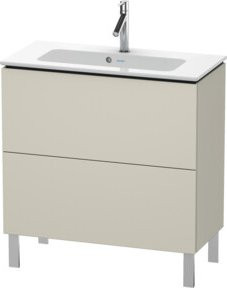 Duravit Waschtischunterschrank Compact L-Cube, Farbe Beige, Tau matt, stehend, B: 82 cm, T: 39,1 cm, H: 70,4 cm - Bild 1