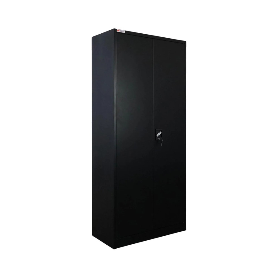 PROREGAL Flügeltürenschrank ELEPHANT in Schwarz, 2 Türen mit Kleiderstange und Schloss, H x B x T: 180 x 80 x 40 cm - Bild 2