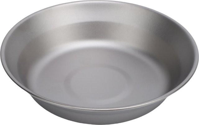 Igeteck Campingteller aus Titan in Grau, 500 ml, leichtgewichtiges Outdoor-Geschirr für Camping und Wandern - Bild 1
