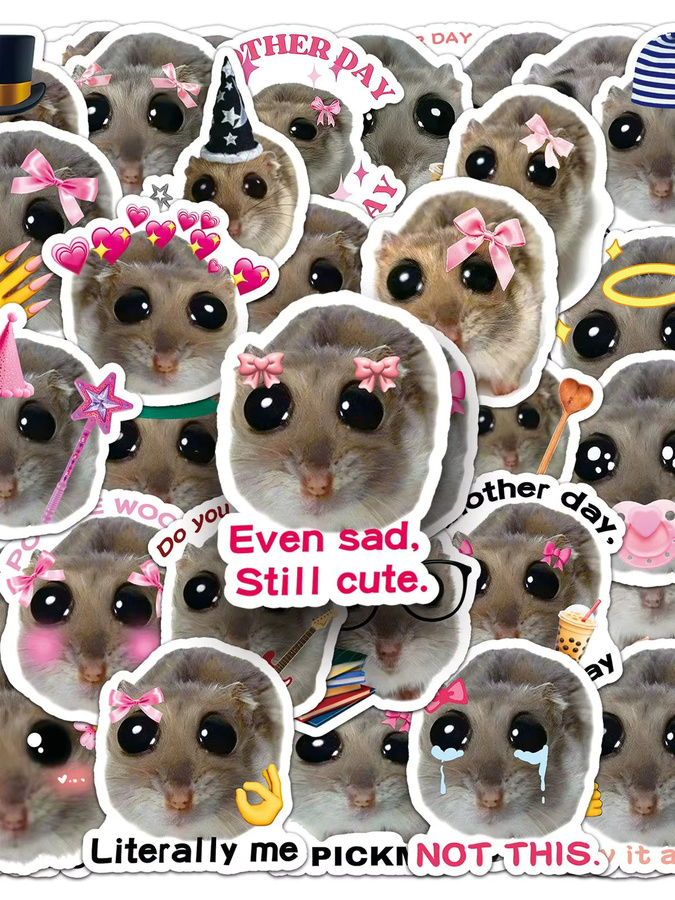 GOGOTU Traurige Hamster Graffiti-Aufkleber, 50-teiliges Set, multicolour - Bild 5
