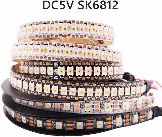 TNALANT SK6812 RGBW LED-Streifen individuell adressierbar, 5V DC, Multicolor, SMD-Technologie - Bild 1