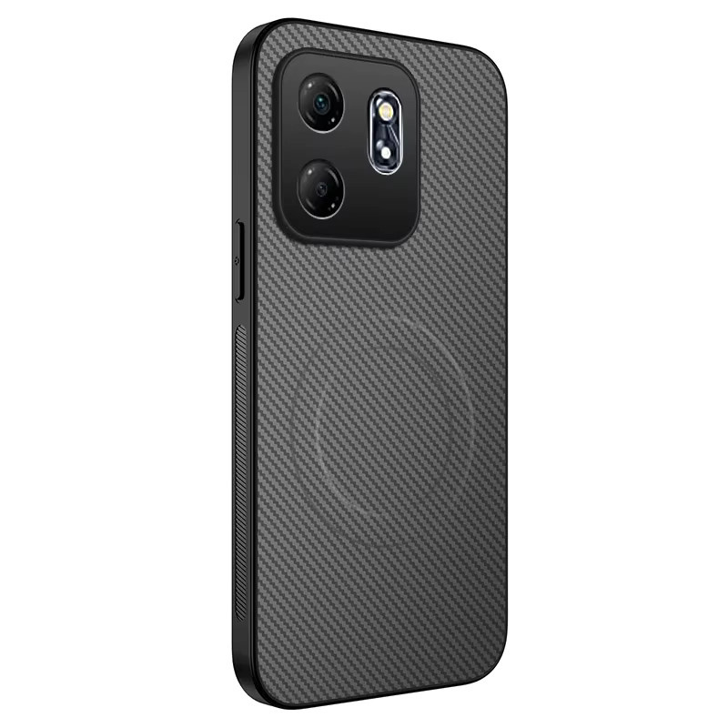Luxus Business Schutzhülle mit Carbon-Faser-Muster für OPPO Reno 15 Pro, Magnetische Ladung, Anti-Drop Stoßfest, Blau und Schwarz - Bild 6