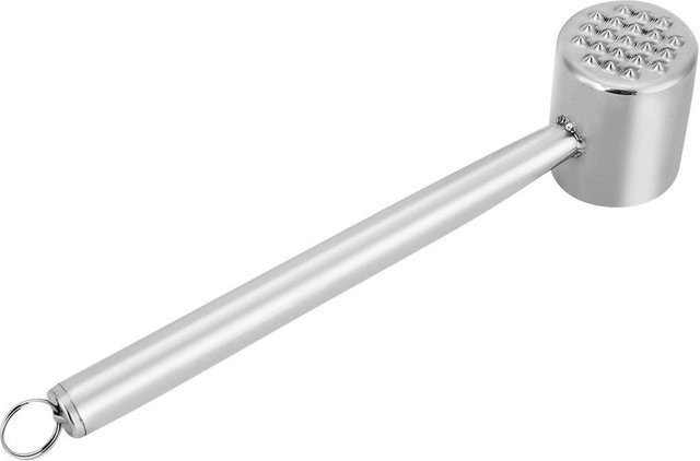CosyHome Fleischhammer aus Edelstahl Doppelseitiger Fleischklopfer in Silber und Weiß - Bild 1