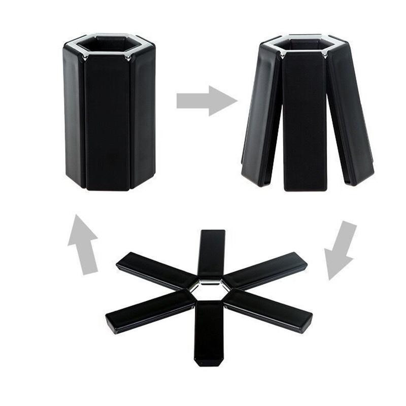 YIRAN Ring 2 Topfmatte und Tischset in Schwarz als hitzebeständiger Untersetzer für Töpfe und Pfannen - Bild 4
