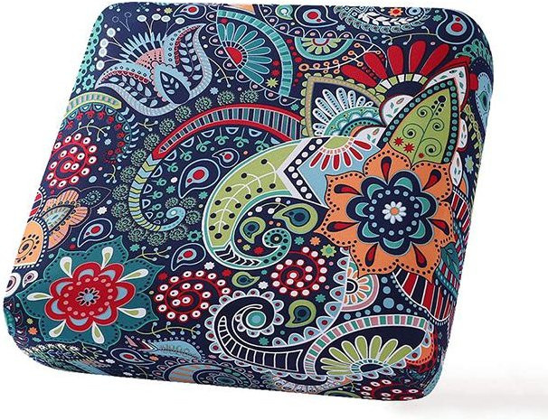 BRHUIXUE Dehnbare Kissenbezüge mit floralem Muster in Multicolour, Elastische Sofa- und Stuhlbezüge aus Polyester-Elastan - Bild 1