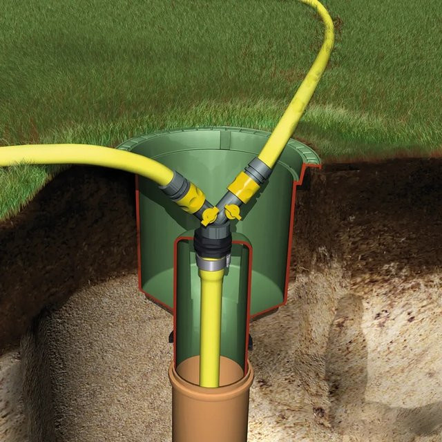 Garantia Wasseranschlussbox Extern mit 2-Wege-Ventil und Quick Coupling für 25 mm - Bild 1