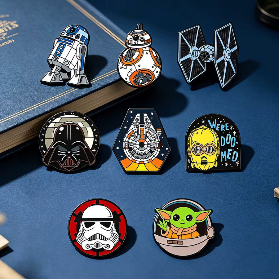 Star Wars Anstecknadel-Set, 8-teilig, Emaille, Bunt - Bild 2