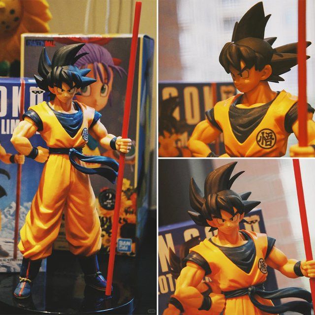 Bandai Dragon Ball Son Goku Super Saiyajin Anime Figur aus PVC, Höhe: 22 cm - Bild 1
