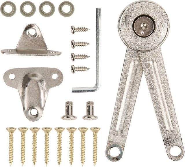 Neoglint Hydraulische Stützstange für Schranktüren aus Zinklegierung, Silber, Nickelbeschichtet - Bild 1