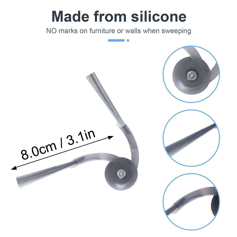 Roborock Seitenbürsten aus Silikon für Qrevo Curv, Qrevo Edge, Q10 S5, QV 35A, QV 35S, Q10 X5, Q7 M5, Q7 L5 und Saros Z70/10 Zubehör - Bild 4