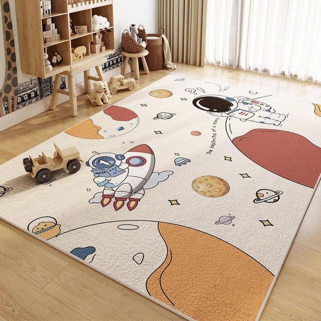 VIKAMA Kinderzimmerteppich als Spielmatte und Krabbelmatte für Wohnzimmer oder Arbeitszimmer - Bild 1